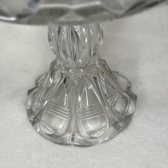 EAPG George Duncan & Son “Barred Ovals”, Glass pedestal compote - Picture 2 of 7